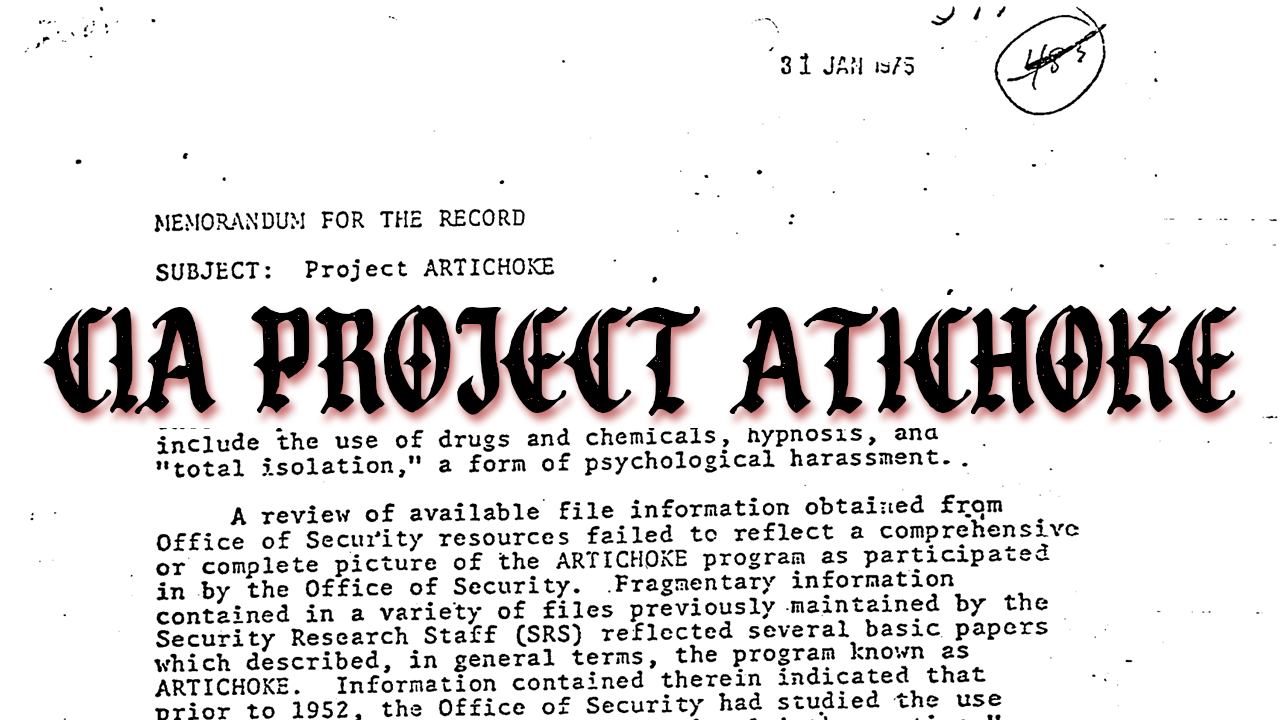 cia project artichoke