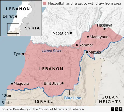 map of israeli invansion of southern lebanon 2026 updated