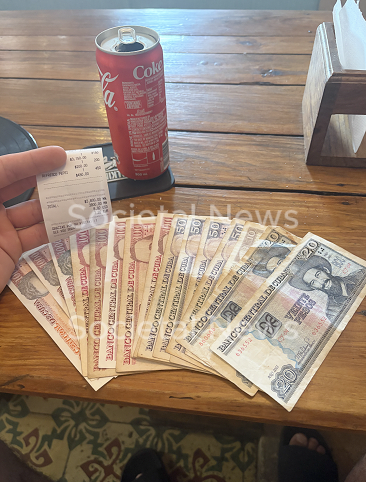 a reciept and proof of the inflation with the cuban peso