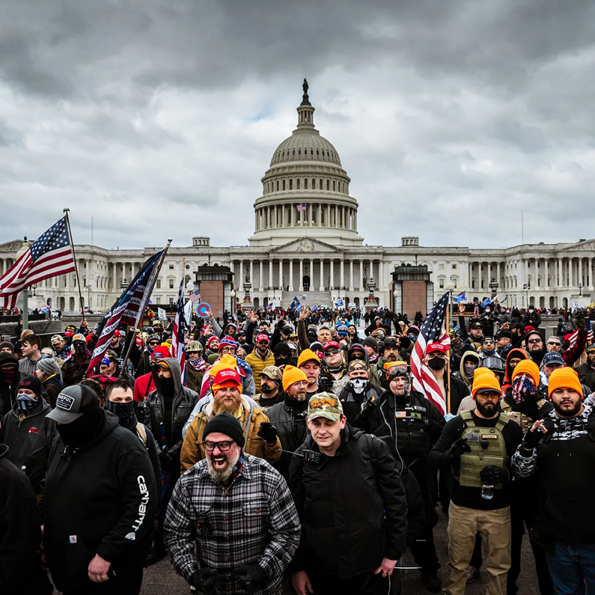 overhead view of jan 6 protest
