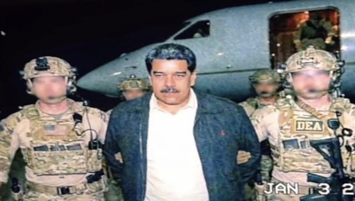 Nicolas Maduro captured pictured with Delta and DEA