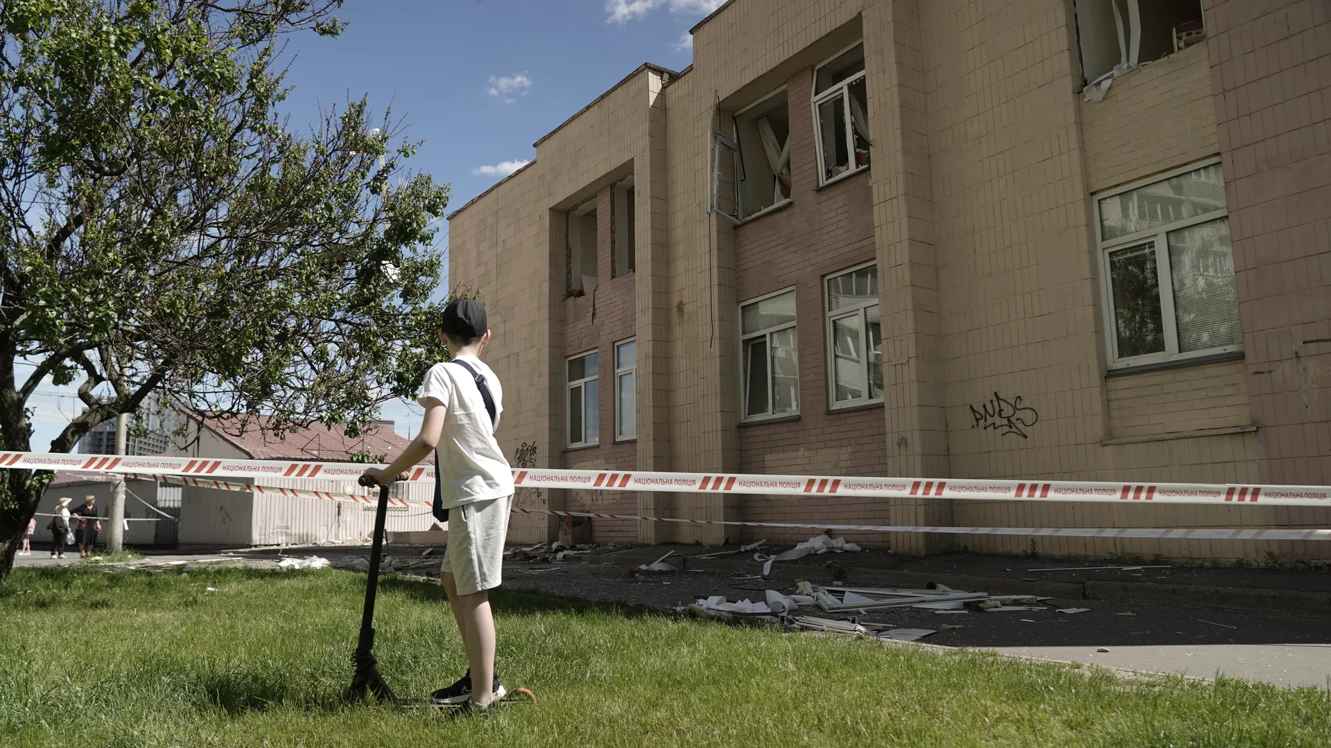 Emergency responders at a collapsed nine-story residential building in Kyiv's Podilskyi district following Russia's massive missile and drone attack on June 2, 2026, one of the largest aerial assaults of the full-scale war