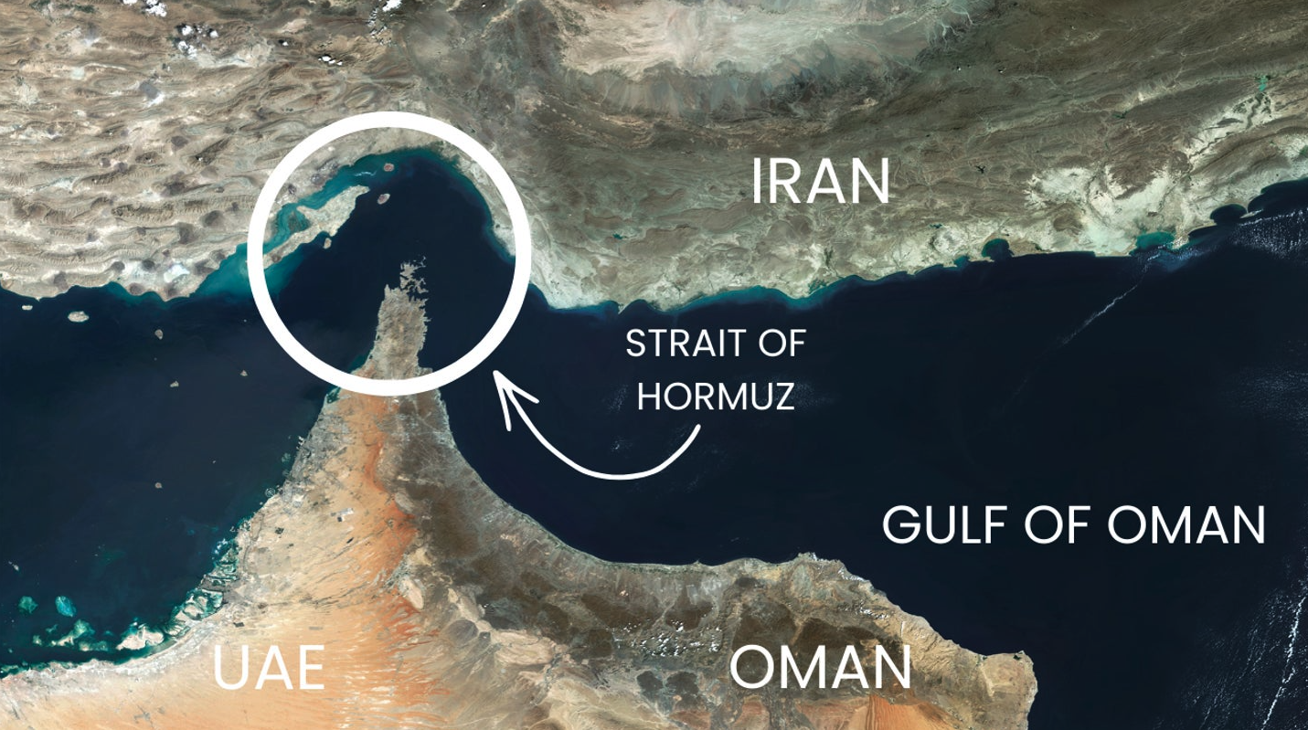 2026 map of strait of hormuz
