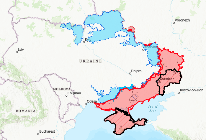 Ukraine battlefield map march 2026